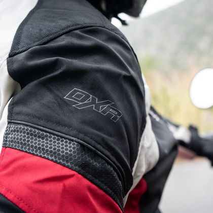 Veste Moto DXR ROADTRIP - Noir / Rouge