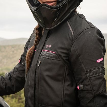 DXR ROADTRIP VROUW Motorvest - Zwart / Roze