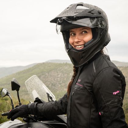 DXR ROADTRIP VROUW Motorvest - Zwart / Roze