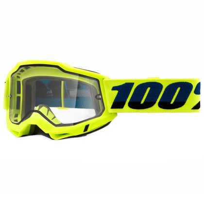 Gafas de motocross 100% ACCURI 2 ENDURO - YELLOW - DOUBLE CLEAR 2022