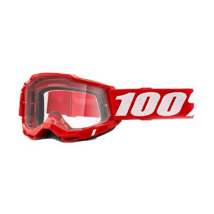 Gafas de motocross 100% ACCURI 2 OTG - RED - CLEAR 2022