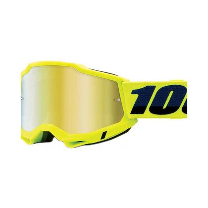 Gafas de motocross 100% ACCURI 2 ENFANT - YELLOW - IRIDIUM GOLD - Amarillo
