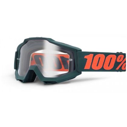 Gafas de motocross 100% ACCURI - GUNMETAL CLEAR LENS  2020
