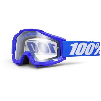 Maschera da cross 100% ACCURI - REFLEX BLUE CLEAR LENS 2020