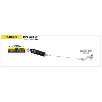 Collecteur Arrow Racing - Gris