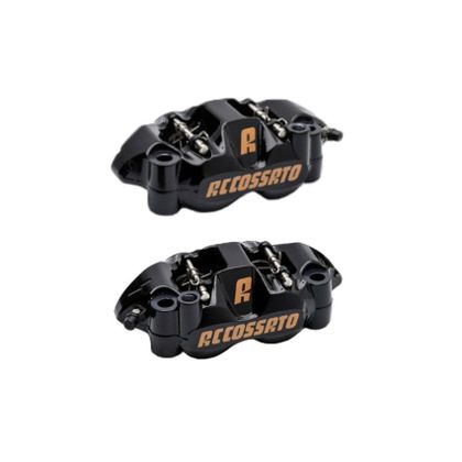 Accossato 108mm forged radial monobloc with sintered inserts Universal Brake calipers - Black Ref : ACC0089 / PZ004VN-ST 