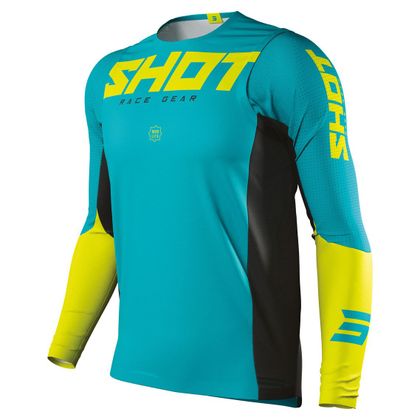 Camiseta de motocross Shot AEROLITE AIRFLOW - LIME 2021 Ref : SO1838 