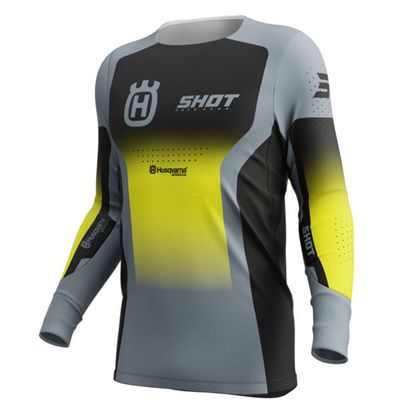 Maillot cross Shot AEROLITE - HUSQVARNA LIMITED EDITION 2025 - Noir / Gris Ref : SO2646 