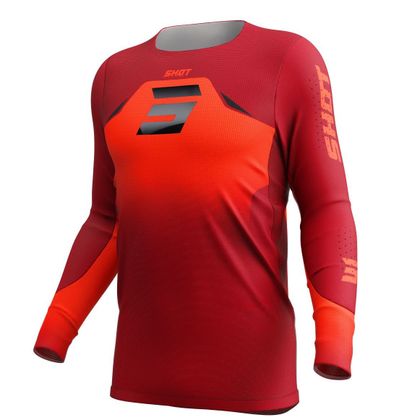 Maillot cross Shot AEROLITE PHASE 2026 - Noir / Rouge Ref : SO3140 