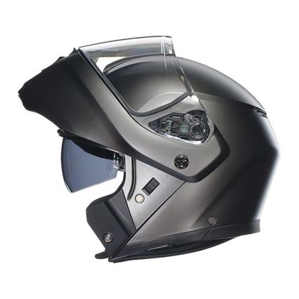 Casque modulable AGV STREETMODULAR - MATT - Gris / Blanc Ref : AG1012-C50427 
