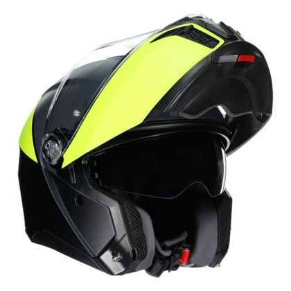 Casque AGV TOURMODULAR - BALANCE - Noir / Jaune