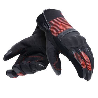 Gants Dainese FULMINE D-DRY - Noir / Rouge Ref : DN2111 