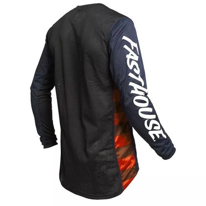 Camiseta de motocross FASTHOUSE ORIGINALS AIR COOLED NAVY/BLACK 2022 - Azul