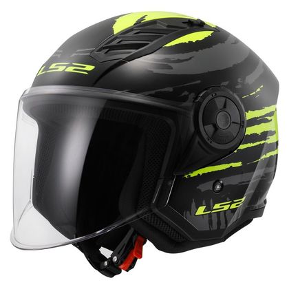 Casco LS2 OF616 - AIRFLOW II - BRUSH - Nero / Giallo