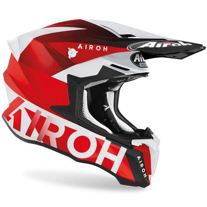 Casco de motocross Airoh TWIST 2.0 - LIFT - RED MATT 2023 - Rojo / Gris
