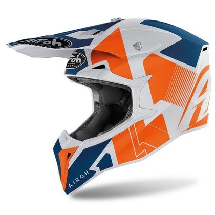 Casco de motocross Airoh WRAAP - RAZE - ORANGE MATT 2023 - Naranja Ref : AR1180 
