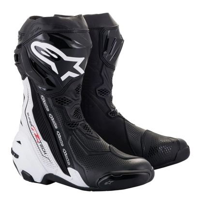 Bottes Alpinestars SUPERTECH R VENTED - Noir / Blanc
