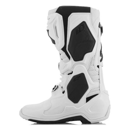 Botas de motocross Alpinestars TECH 10 - SUPERVENTED - WHITE 2023 - Blanco