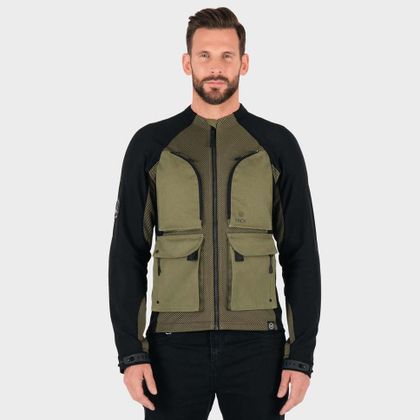 Knox TOR Motorweste - Grün / Schwarz