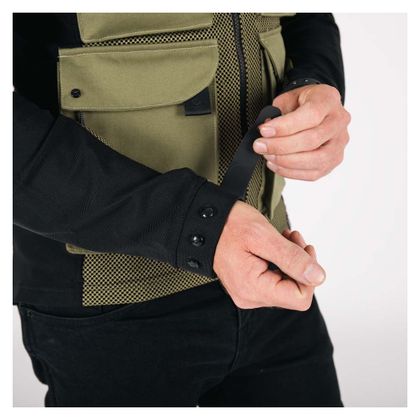 Knox TOR Motorweste - Grün / Schwarz