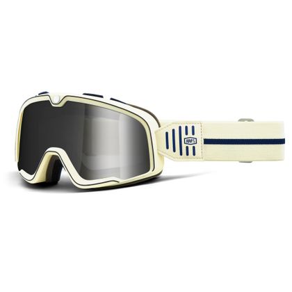 Gafas para moto 100% BARSTOW - ARNO - PANTALLA IRIDIUM SILVER - Beige Ref : CE1029 / 50000-00010 