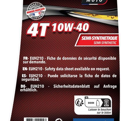 Aceite de motor Technilub 4T 10W-40 4L universal