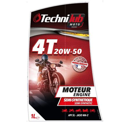 Aceite de motor Technilub 4T 20W-50 1L universal Ref : TLB0010 / ART-010156 