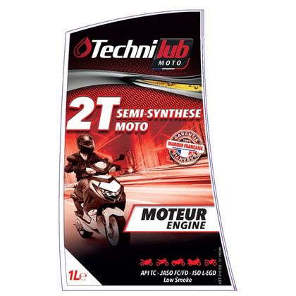 Aceite de motor Technilub 2T SEMI-SYNTHESE 1L universal Ref : TLB0007 / ART-010161 