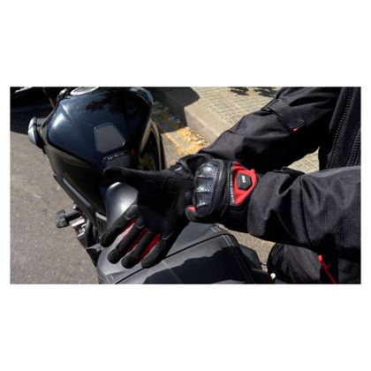 LS2 ATOM Handschoenen - Zwart / Rood