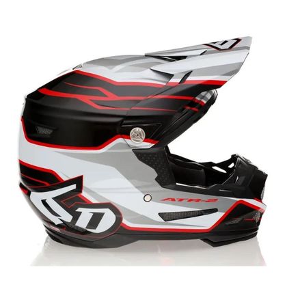 Casco de motocross 6D Helmets ATR-2 PHASE 2024 - Blanco / Rojo