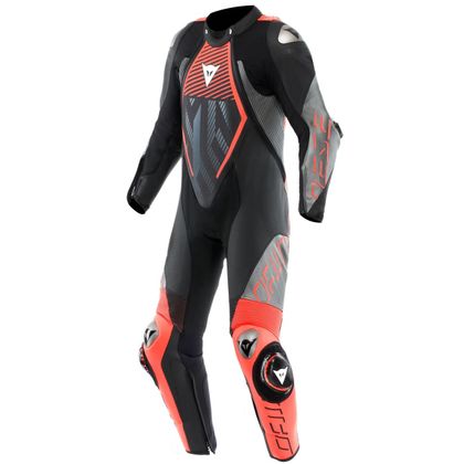 Combinaison Dainese AUDAX D-ZIP PERF. 1 PIECE - Noir / Rouge Ref : DN2135 