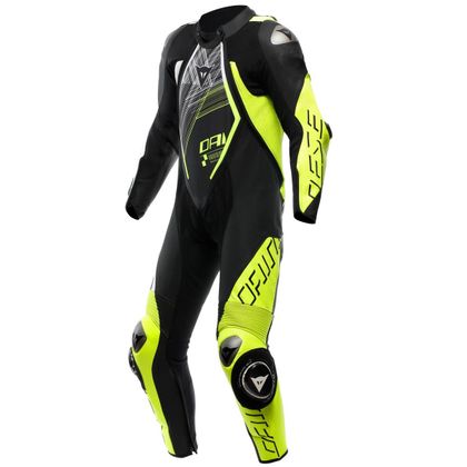 Combinaison Dainese AUDAX D-ZIP PERF. 1 PIECE - Noir / Jaune Ref : DN2135 