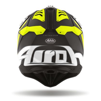 Casco de motocross Airoh AVIATOR 3 - GLORY 2023 - Amarillo / Negro