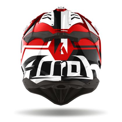 Casco de motocross Airoh AVIATOR 3 - LEAGUE 2023 - Rojo / Gris