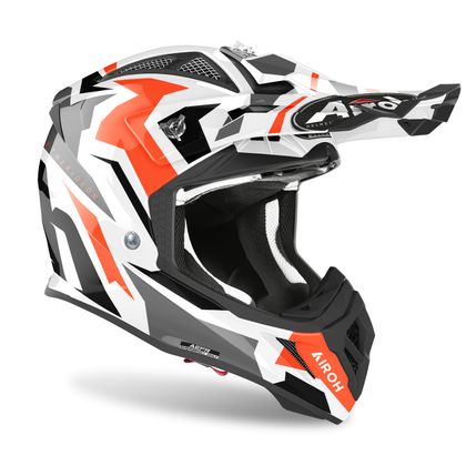 Casco de motocross Airoh AVIATOR ACE - SWOOP 2023 - Naranja