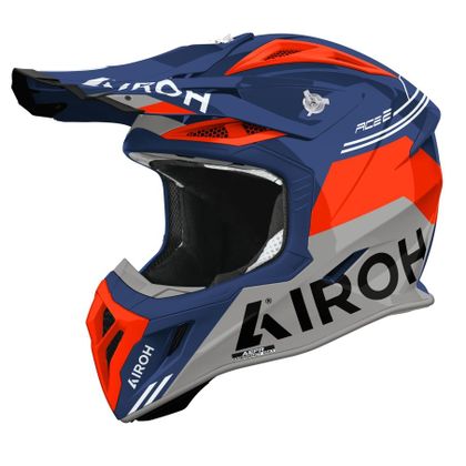 Airoh AVIATOR ACE 2 - FURY 2026 Cross-Helm - Rot / Grau Ref : AR1530-C50727 