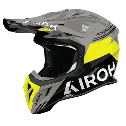 Airoh AVIATOR ACE 2 - FURY 2026 Cross helmet - Yellow / Black Ref : AR1530 