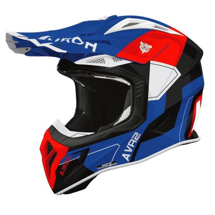 Airoh AVIATOR ACE 2 - SHIELD 2026 Cross-Helm - Blau / Rot Ref : AR1532-C3040 