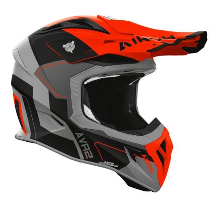 Casque cross Airoh AVIATOR ACE 2 - SHIELD 2026 - Orange / Noir