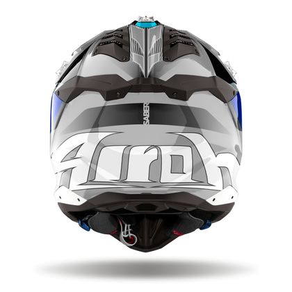 Casco de motocross Airoh AVIATOR 3 - SABER 2024 - Azul