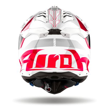 Casco de motocross Airoh AVIATOR 3 - SABER 2024 - Rojo