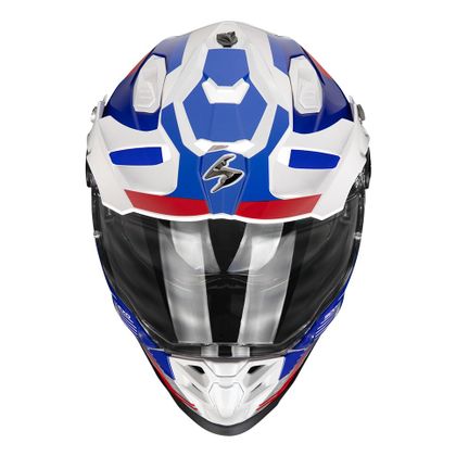 Scorpion Exo ADF-9000 LUCHT - PATROUILLE Integraalhelm - Wit / Blauw