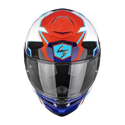 Casque intégral Scorpion Exo EXO-GT SP AIR CARBON - ATLAS - Blanc / Bleu