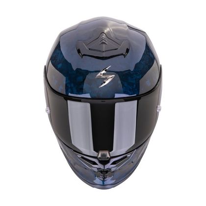 Casque intégral Scorpion Exo EXO R1 EVO CARBON AIR - ONYX - Bleu