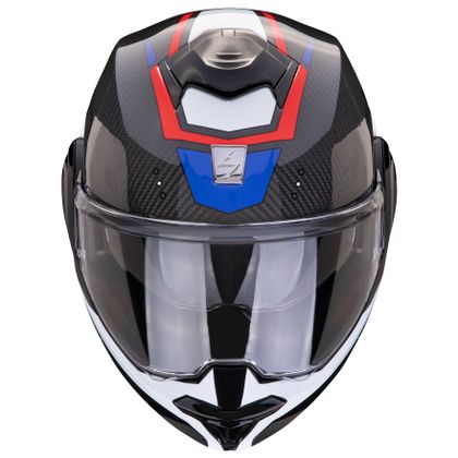 Casque modulable Scorpion Exo EXO-TECH EVO CARBON - ROVER - Noir / Rouge