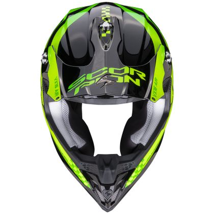 Casco de motocross Scorpion Exo VX-16 AIR - SOUL - BLACK GREEN 2022