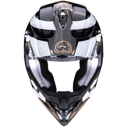 Casco de motocross Scorpion Exo VX-16 AIR - TUB - METAL BLACK GOLD 2022