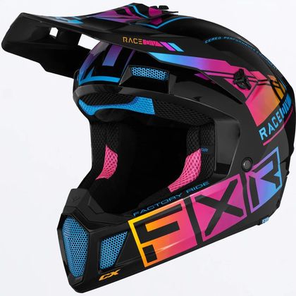 FXR CLUTCH CX PRO 2026 Cross-Helm - Schwarz / Mehrfarbig