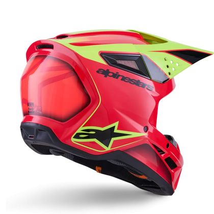Alpinestars S-M3 FRAY 2025 Cross-Helm - Schwarz / Gelb