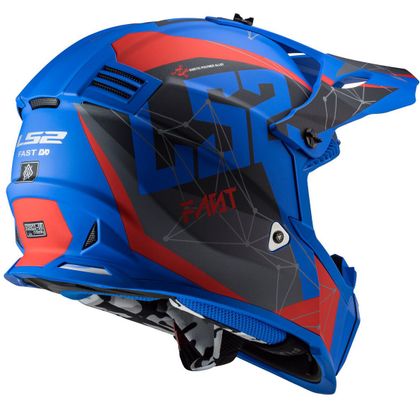 Casco de motocross LS2 MX437 - FAST EVO - ALPHA - MATT BLUE 2023